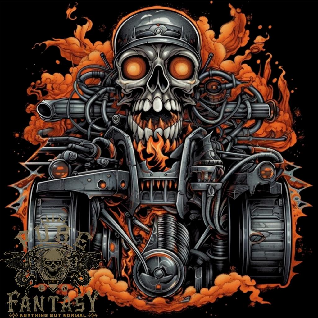 26 A Skull Quad Bike Rider ATV Off Roading Biker Mens Light Cotton T-Shirt Unisex T-Shirt