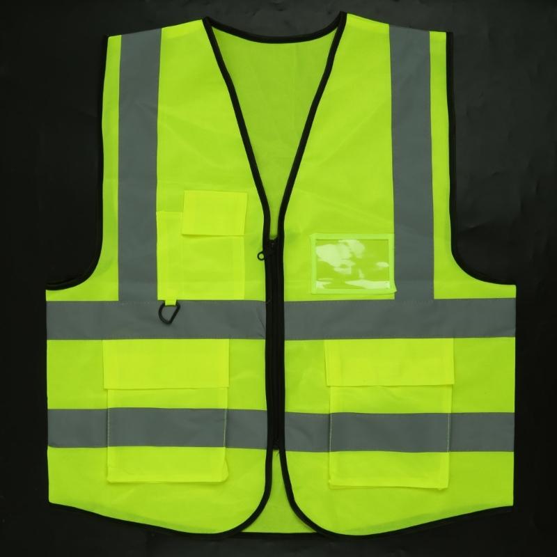 High Visibility Reflective Vest Yellow Reflective Vest Lightweight Breathable Vest for Car Safety Stay Safe On the Road