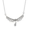 Hollow Lace Wings, Water Drop Diamond Necklace, Elegant and Popular Style, Clavicle Chain, Super Immortal Clavicle Chain