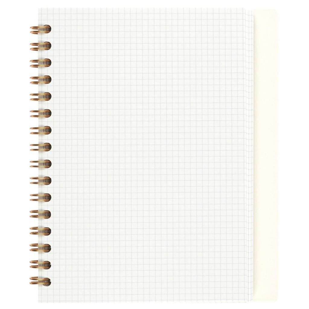 Maruman Septcouleur A6 Grid Notebook 100 Sheets Graceful Lilac 3mm Grid Twin Wire N769-10