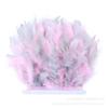 Two-Color Mixed-Color Fire Piece Cloth Edge 10-15Cm Barbie Doll Diy Material Color Turkey Feather Cloth Tape