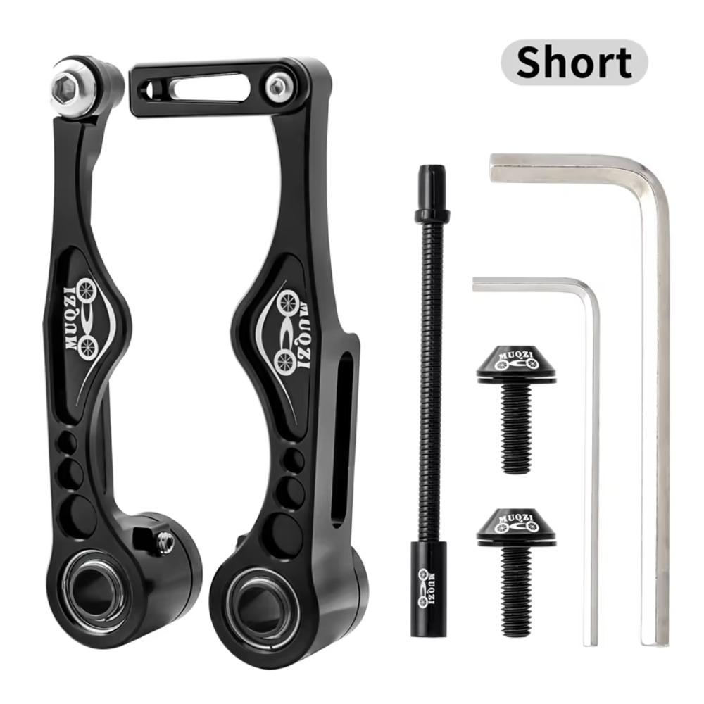 

Ultralight Cables and Lever Kit Aluminum Zinc Zinc Alloy V Brake Caliper Set Bike Parts Bike Brake Set MTB Black Short