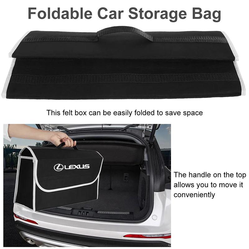 Auto Kofferraum Organizer Box Große Kapazität Faltbare Aufbewahrungstasche Für Lexus LS LC RZ IS350 ES300 GS350 CT200h GX460 LX570 RX500h NX300