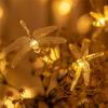 50LED Solar Dragonfly String Lights with 8 Modes Outdoor Garden Fairy Lights Waterproof Solar Powered for Patio Yard Christmas Decor