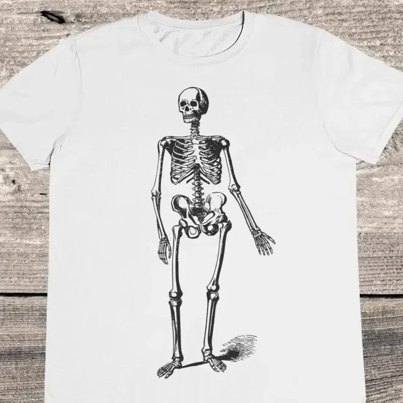 Big Skeleton T Shirt Biology Retro