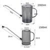 Stainless steel Garden Watering Can Long Nozzle With Tick mark Watering Bucket 1.5L/2L Watering kettle