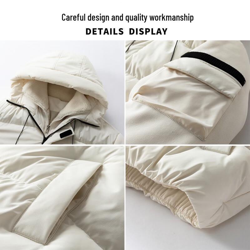 VANCAMEL Men's Versatile Stand Collar Padded Jacket