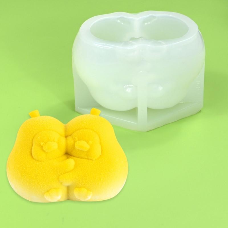 Chocolate Molds Lovely Animals Shape Silicone Molds Mousses Cake Decorating Molds Baking Tool for Mousses Cake, Pastry