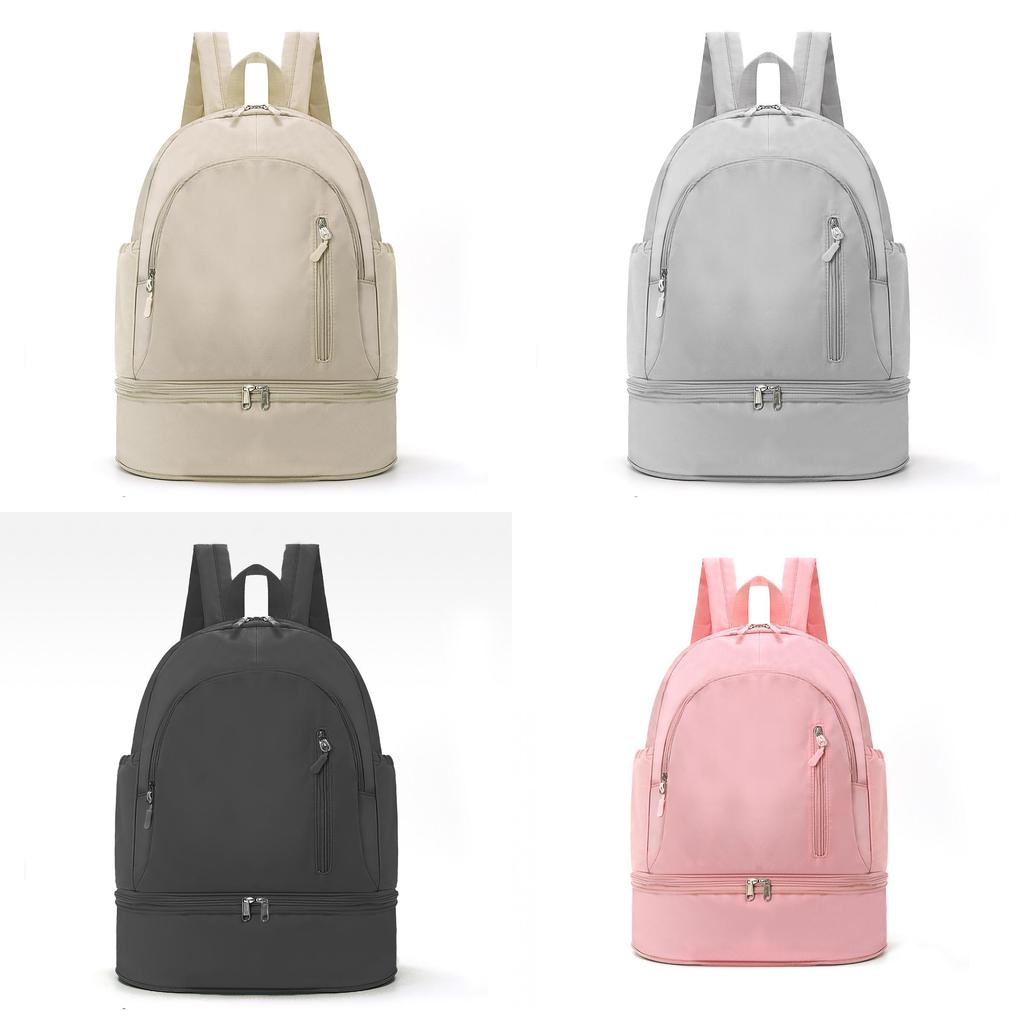Waterproof Polyester Travel Backpack With Curved Shoulder Straps For Daily Use
