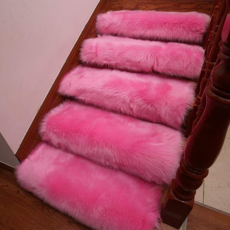 

Plush Anti-Slip Imitation Wool Stair Treads 25x65CM