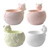 Silicone Mould for Animal Shaped Flower Pot Craft Cement Planter Making