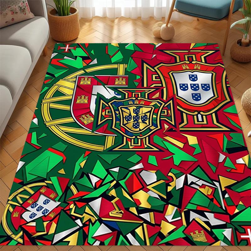 Portuguese Heritage Emblem carpet printing Living room and bedroom mats Doormat Dormitory decoration Christmas gifts