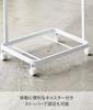 Yamazaki Jitsugyo 3349 Laundry Wagon 2 Tiers White W40 X D29 X Tower Laundry with Casters Approx. H69.5cm