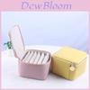 Jewelry Organizer Portable Travel Pouch With Soft Leather For Earrings And Rings