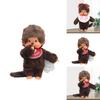 Delightful 20cm Monchhichi Plush Toy With Soft Pvc Hands And Face For Unisex Play