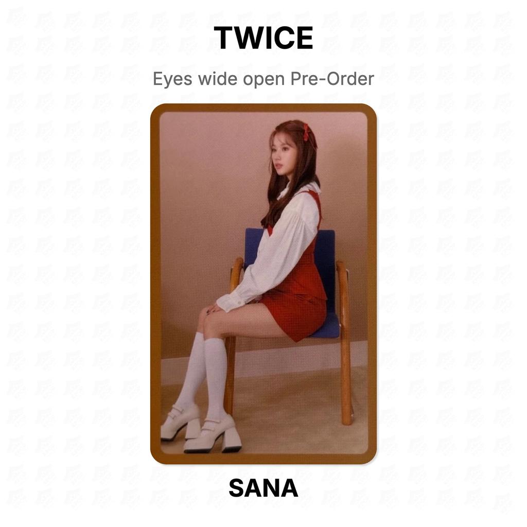 TWICE Eyes wide open Pre-Order Official Photocard