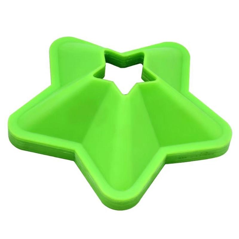 Athletic Training Cones With Star Base Durability Soccer Practice Discs Improve Feetwork Accuracy For Competitions