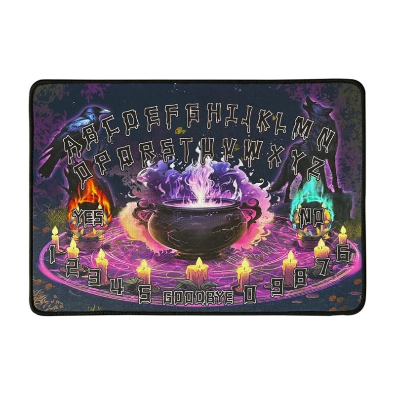 Mystical Pendulums Rubber Mat Spiritual Exploration Pad Divination Board Pad for Spiritual Practice