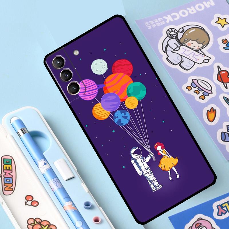 

Чехол Planet Astronaut для Samsung Galaxy S23 S22 S20 S21 Ultra S8 S9 S10 Note10 Plus Note20 Ultra S20 FE Galaxy S8 Plus