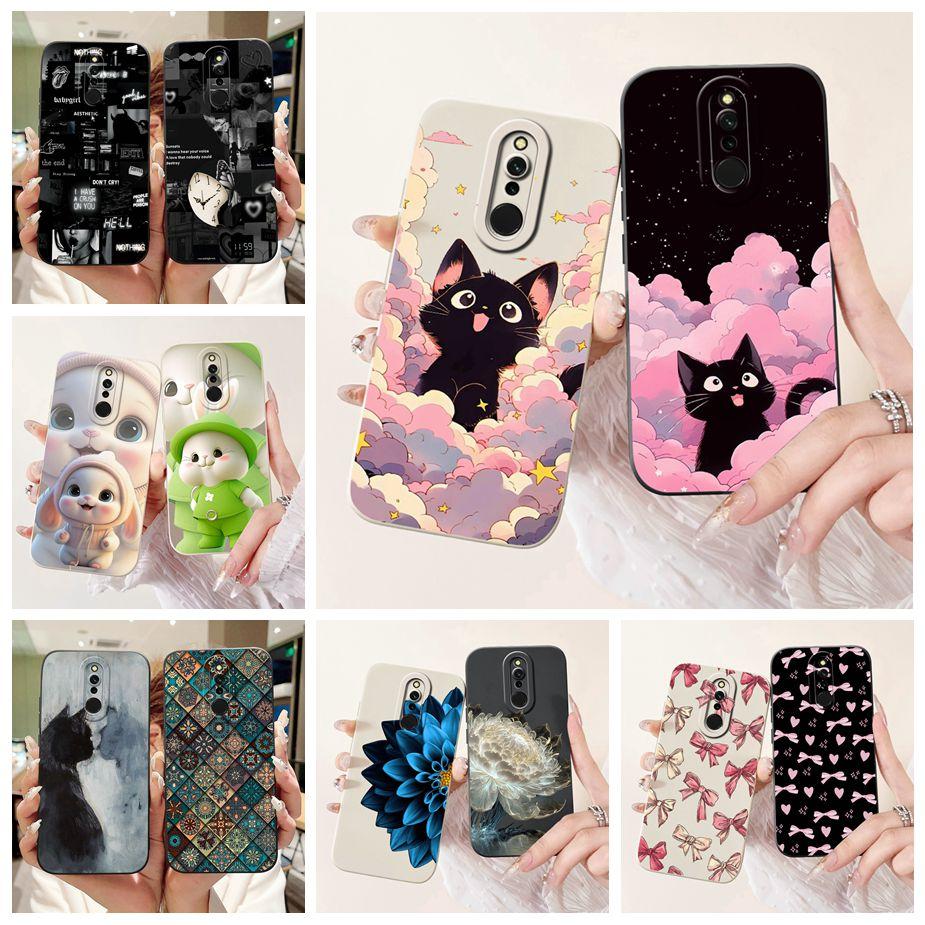 For Xiaomi Redmi 8 Case Redmi8A Cute Happy Cat Cartoon Cover Shockproof Soft TPU Phone Case For Xiaomi Redmi 8A 8 Redmi8 A Shell