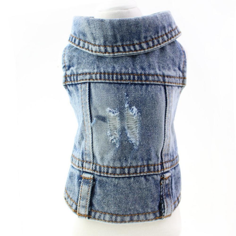 Pet Dog Clothes Denim Jacket Small Dog Vintage Spring Autumn Winter