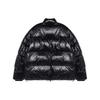 Armani Exchange Solid Color Logo Patch Zip Up Warm Stand Collar Down Jacket Men Outerwear Black 8NZBP2-ZNYNZ-1200