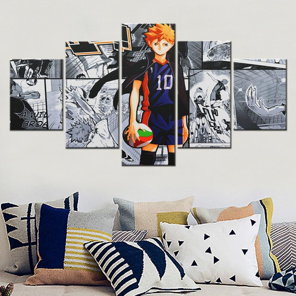 

Canvas Painting 5 Pieces Home Decor Mural Walkers Ceker Haikyu Poster Wall Pictures For Child Room Decoration Modular Wallpaper 20x35 20x45 20x55cm