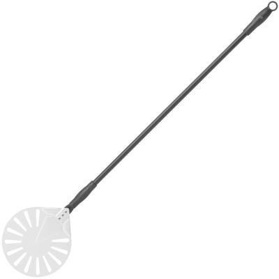 Pizza Shovel with Holes and Slider Handle, Round Aluminum, Diameter 230 Mm, Length 1200 Mm, Hendi 617168