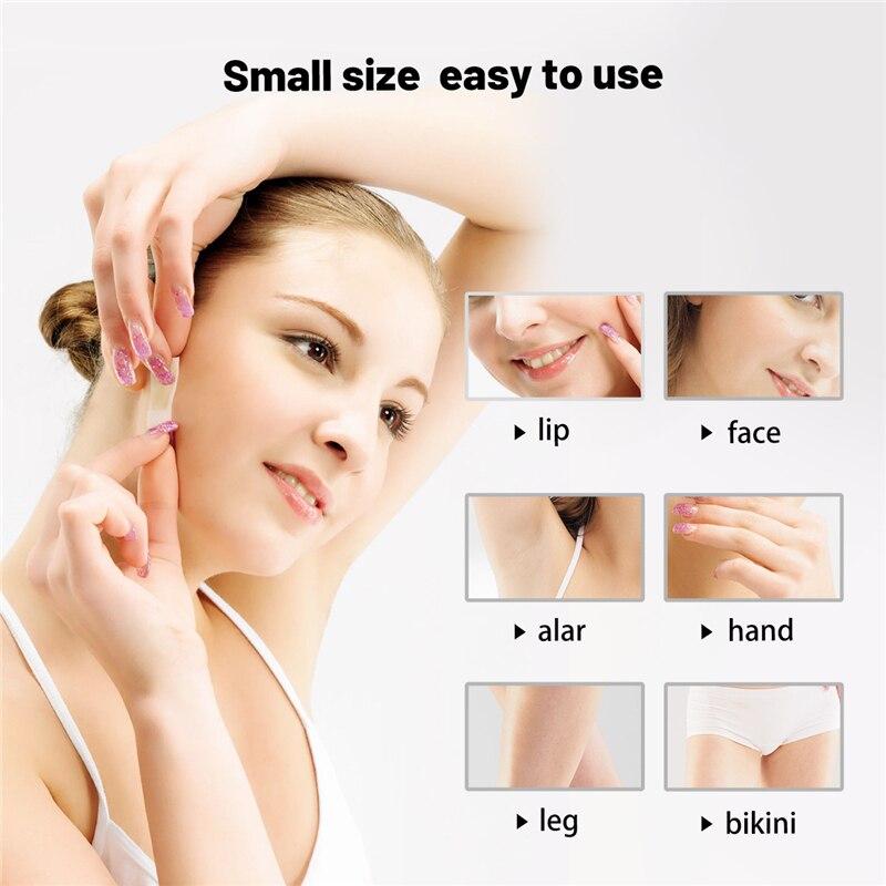 6/10/20pc Set Hair Removal Tool Wax Strips Waxing Wipe Sticker for Face Leg Lip Eyebrow Leg Arm Body Hair Removal Two Side Mini Size