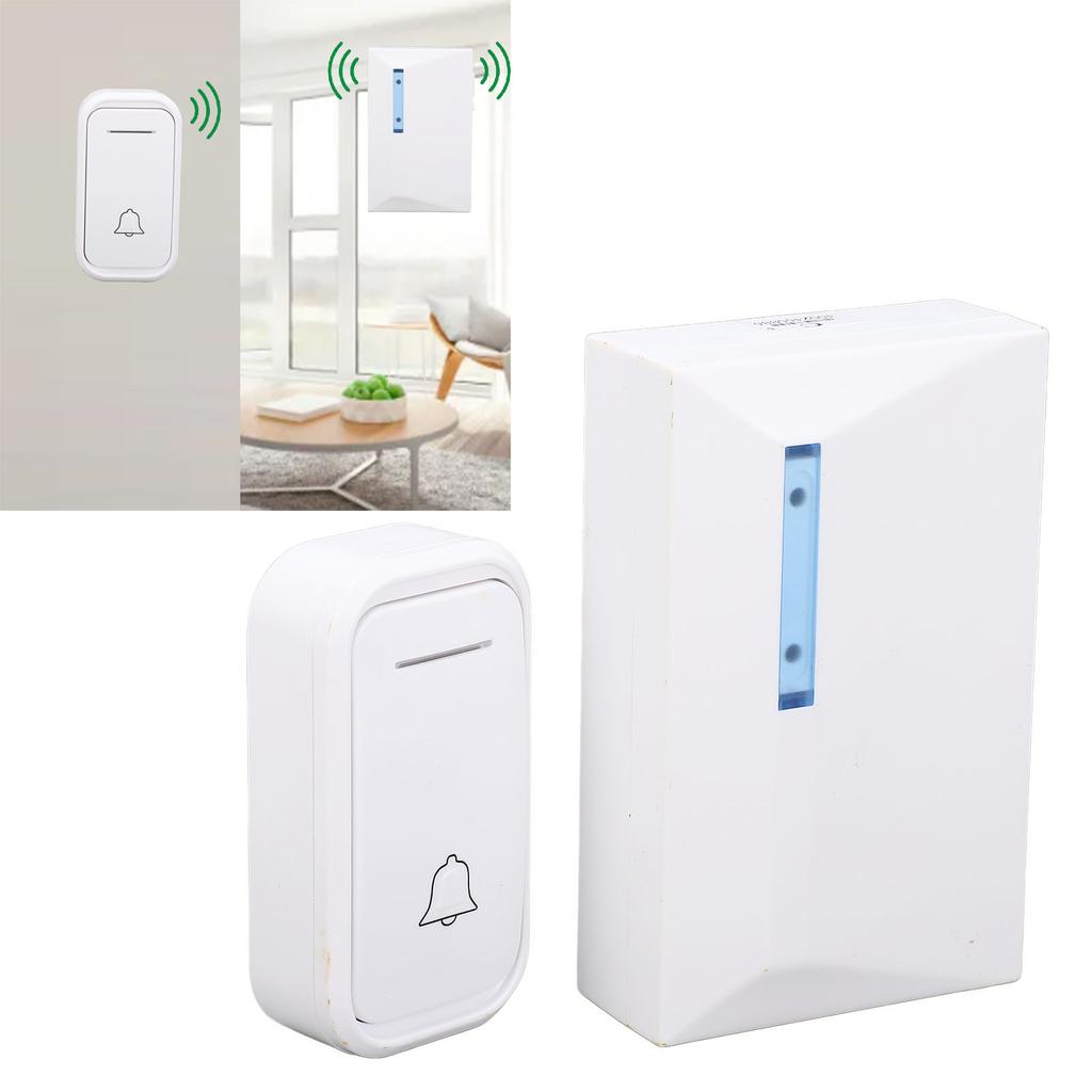 Wireless Doorbell 262ft/80m Operating Range 38 Ringtones 4 Volume Levels Doorbell Ringer With Mute M