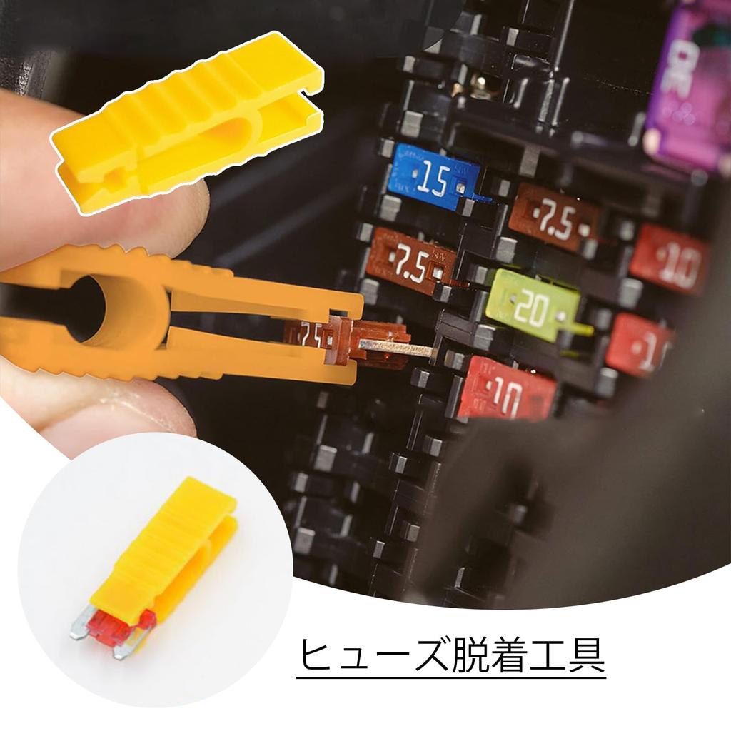 YFFSFDC 100 Pcs Low Profile Fuses Mini Flat Fuse Set 3A 5A 7.5A 10A