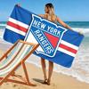 New York Rangers Print Beach Towel, Large Soft Quick Dry Towel for Beach Camping Swimming
