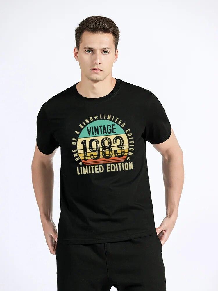 The Best Birthday Present Ever T Shirt For Unisex And Women Old Gifts Vintage 1983 Limited Edition Birthday TShirt Cotton Tees