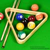 Wooden Chinese Eight Ball Billiards Triangle Rack
