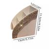 Luxury Makeup Brush & Remote Control Storage Box with Diamond Accents - Elegant Divided Organizer for Desktop or Office Use.