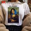 Vintage Aesthetic Mona Lisa Tshirt For Unisex Funny Cartoon Design Harajuku Graphic Fashion Ladies Streetwear Top