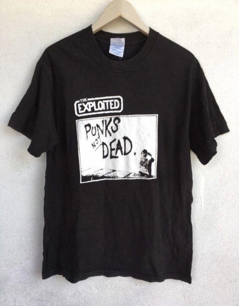 The Exploited Punk Not Dead Band Black Graphic Unisex Tshirt Reprint KH9119 XXXXL