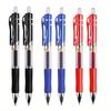 6pcs Retractable Ballpoint Pens, 0.5mm Medium Point, Carbon 0.5mm Lead, Large Capacity, Upright Position, Stationery Supplies