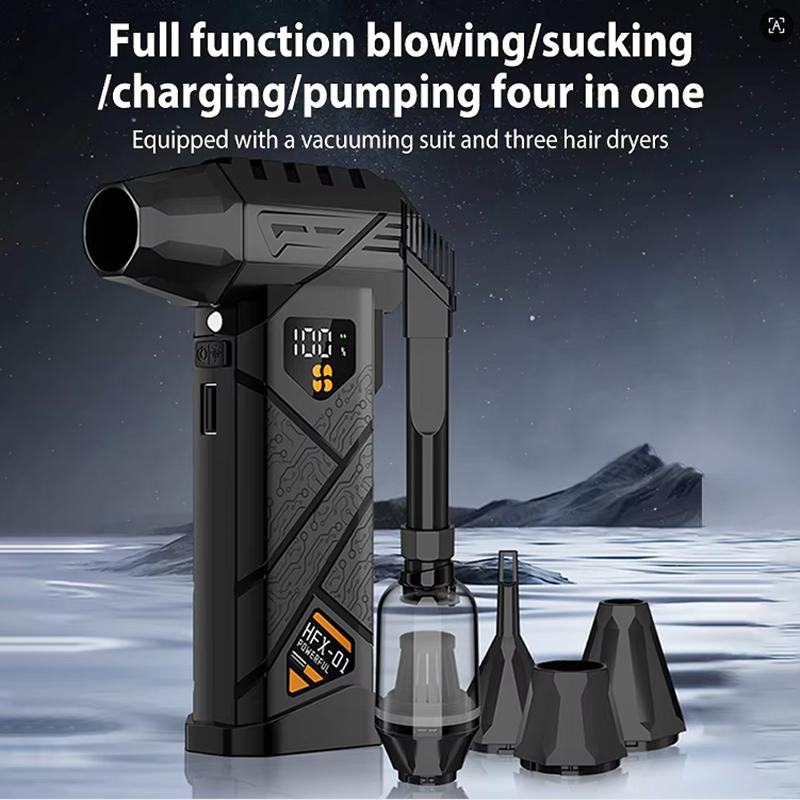 990000RPM /880000RPM Turbo Jet Fan Powerful Air Blower Portable Fan Wireless Dust Cleaner Brushless Leaf Blower Car Wash Air Gun