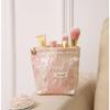 Embroidered Ramie Cotton & Linen Cosmetic Bag - Portable Canvas Storage for Lipstick and Skincare