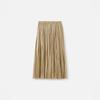 Broadcast Pleated A-Line Midi Skirt