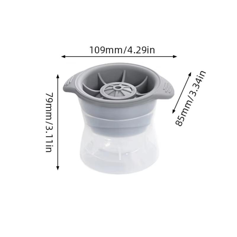 

1/2pcs Bar Whiskey Round Ice Cube Maker Silicone Large Ball Shape Spherical Ice Cube Mould Machine Quick Freezer Kitchen Gadgets
