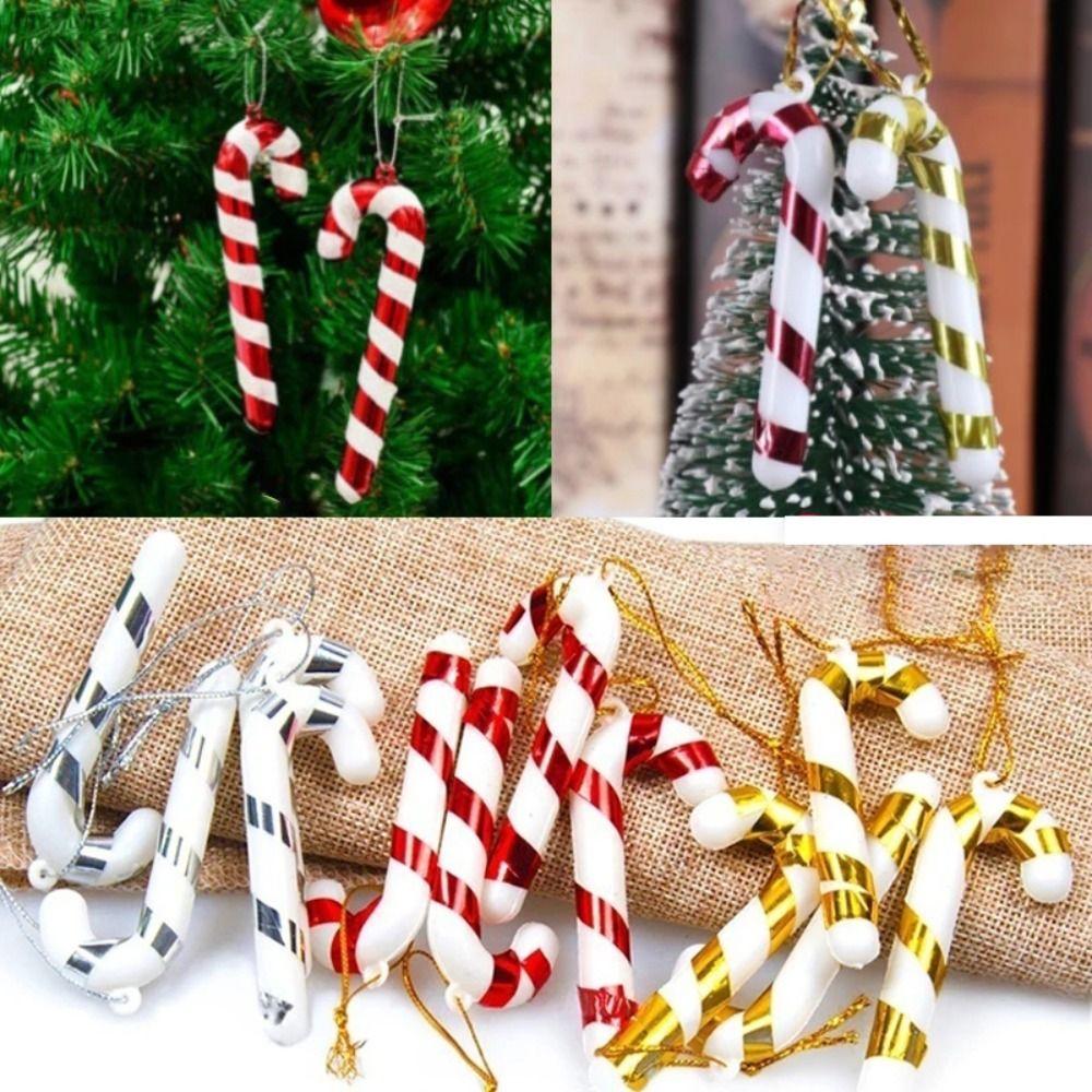 Hanging Decoration Holiday Decoration Candy Wand Christmas Pendant Decorative Crutch Candy Crutch