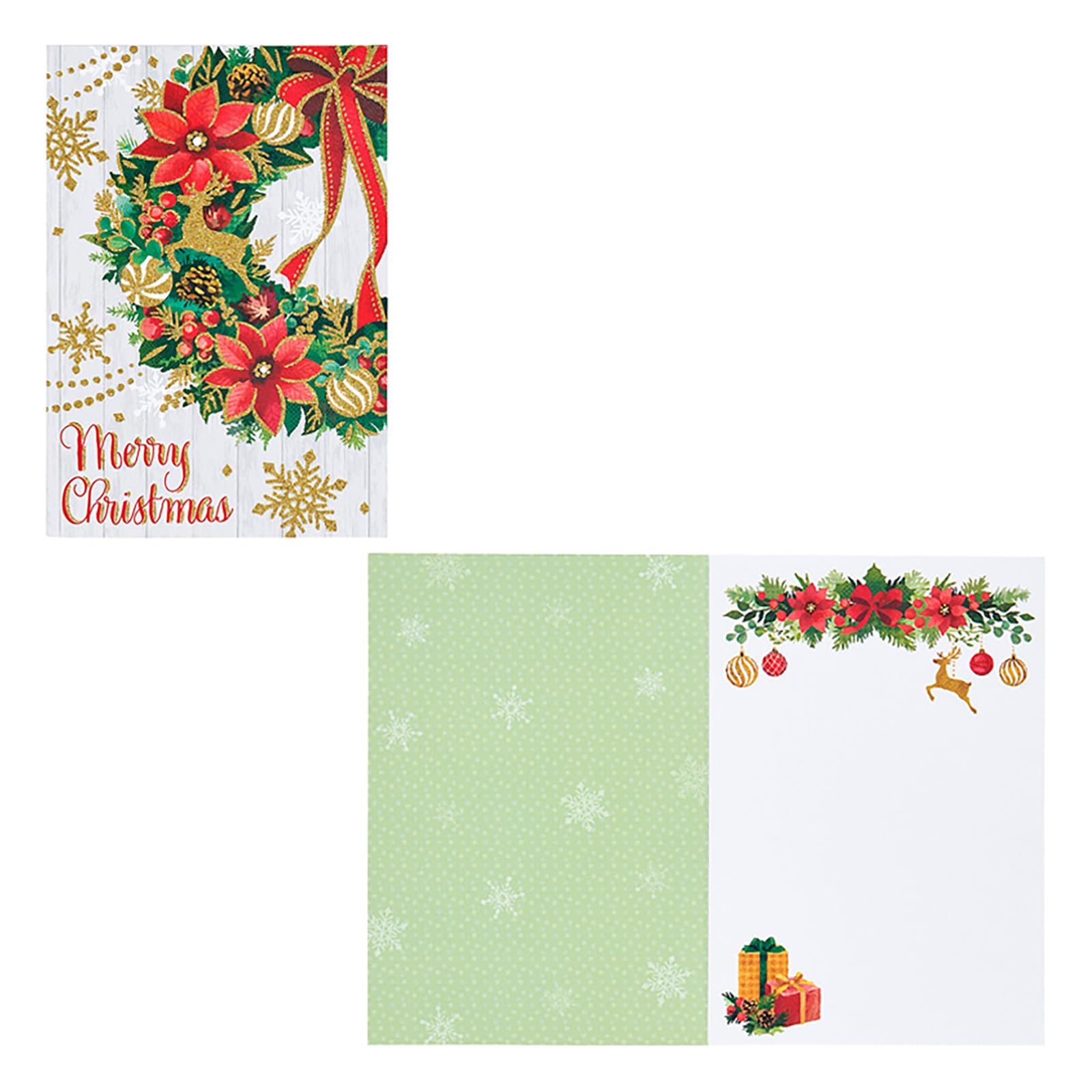 Sanrio Christmas Card Message Card White Wall Green Wreath JX 3-5 239372