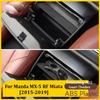 Secondary Storage Box for Mazda MX-5 MX 5 MX5 ND 2016~2019 Center Console Organizer Tray Car Central Armrest Styling Accessorise