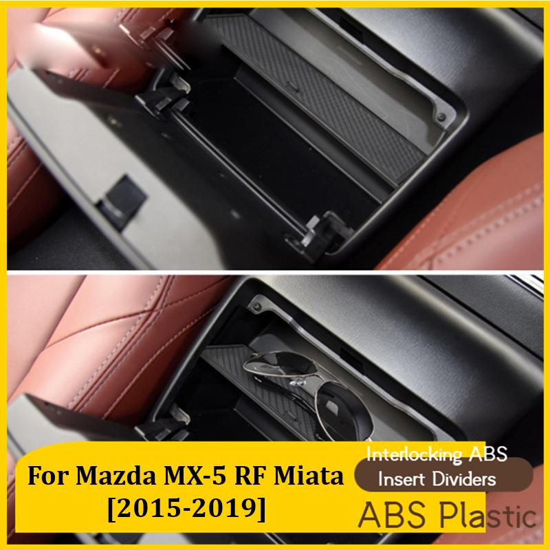 Secondary Storage Box for Mazda MX-5 MX 5 MX5 ND 2016~2019 Center Console Organizer Tray Car Central Armrest Styling Accessorise