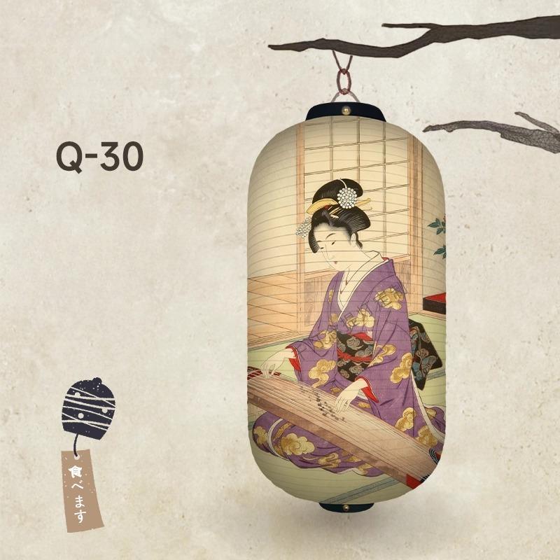20x35/25x50cm Japanese Traditional Paper Lantern Sashimi Cuisine Izakaya Restaurant Beautiful Ukiyo-E Decor Lantern Pattern 20x35cm