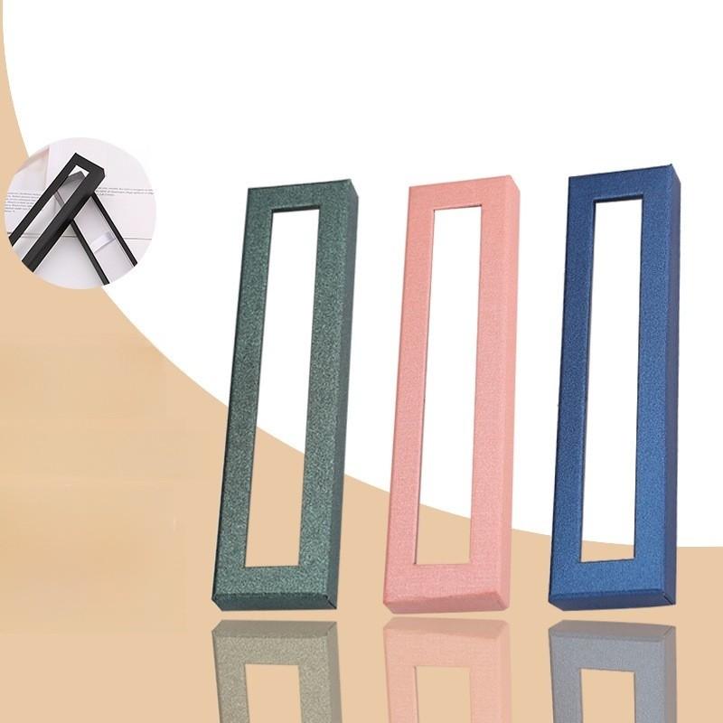 Creative Transparent Pen Box With Window Cover For Office Supplies And Gift Use