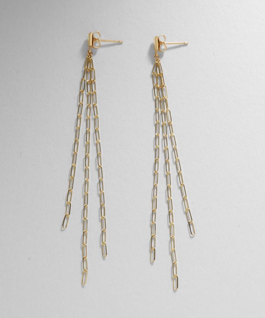 Ohrringe K10 Prim Cable Chain Fringe Ohrstecker 40576523 Gelbgold 00 [Kokoshnick] Damen (100)