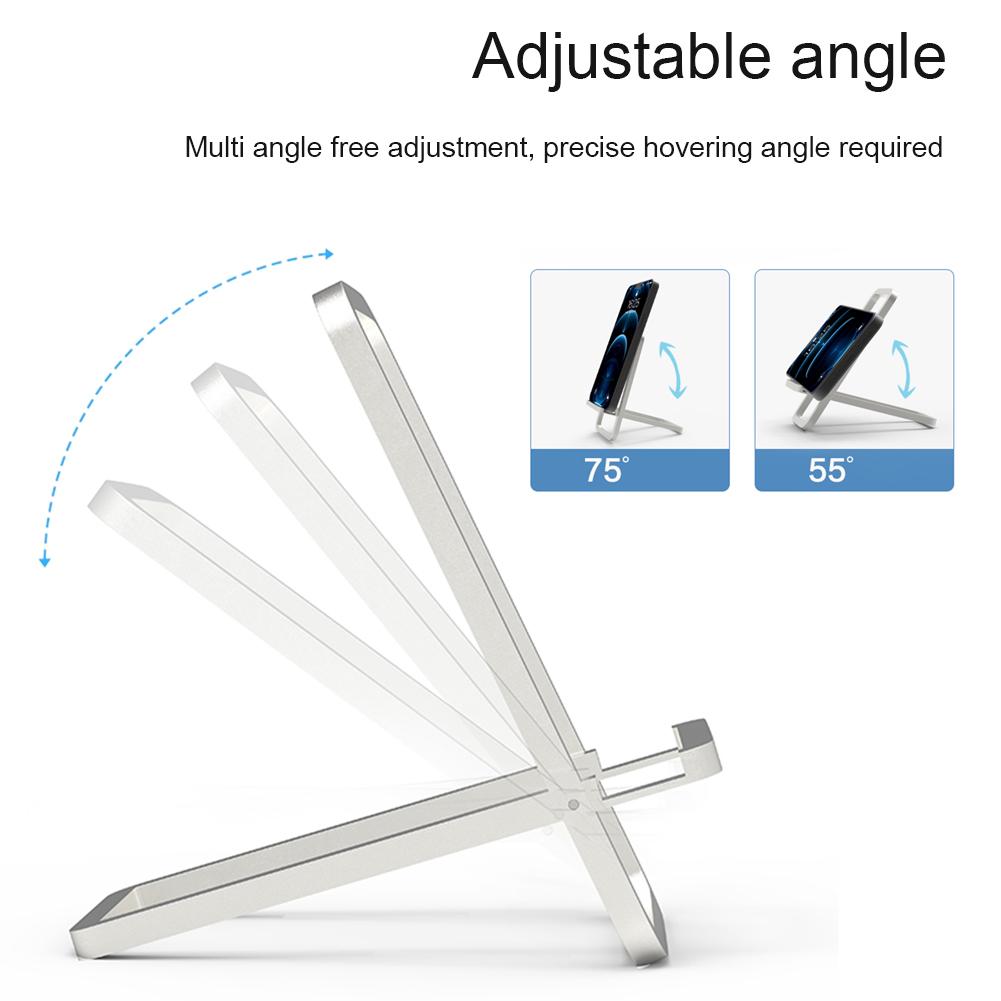 Metal Desktop Holder Folding Portable Phone Cradle Dock Aluminum Alloy Foldable Desk Phone Mount for iPhone 15 14 Pro Max Huawei
